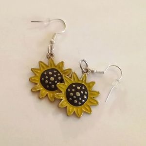 Sunflower earrings
